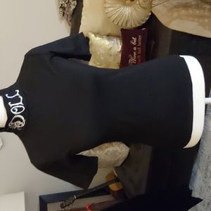 Dollz kill  mock turtle neck short sleeve t-shirt size small